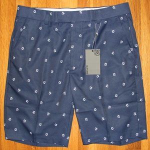 G/FORE Mini Gs Lightweight Technical Golf Shorts Mens 34 Twilight Blue